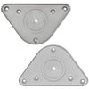 4 justerbare Bordben krom 1100 mm