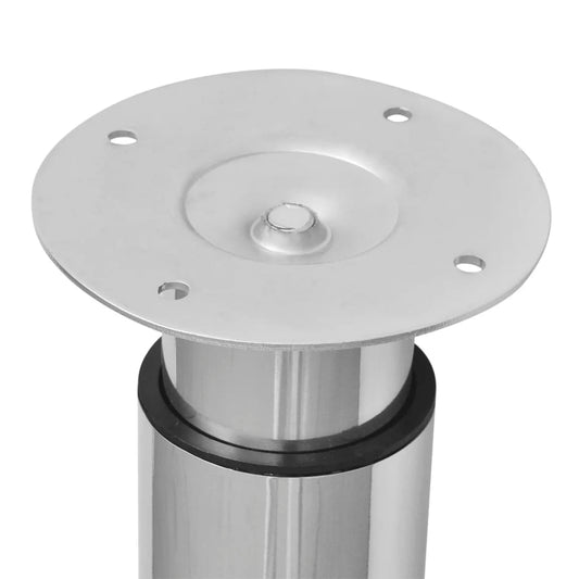 2 teleskopiske Bordben Krom 710 mm-1100 mm