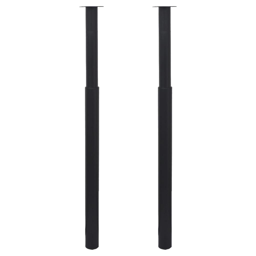 Teleskopisk bordben 2 stk 710 mm-1100 mm