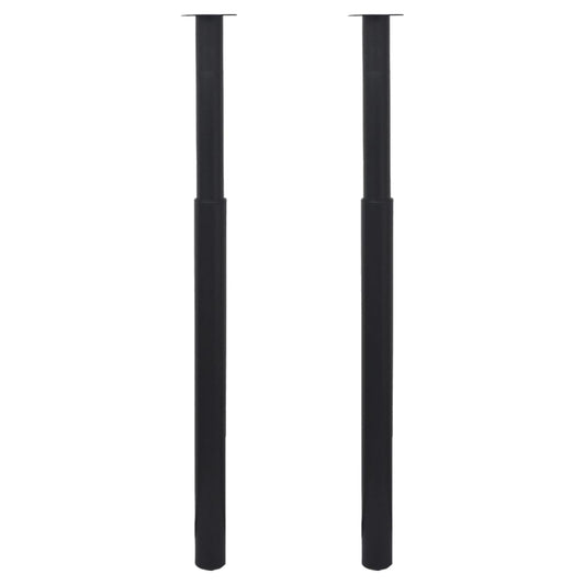 Teleskopisk bordben 2 stk 710 mm-1100 mm