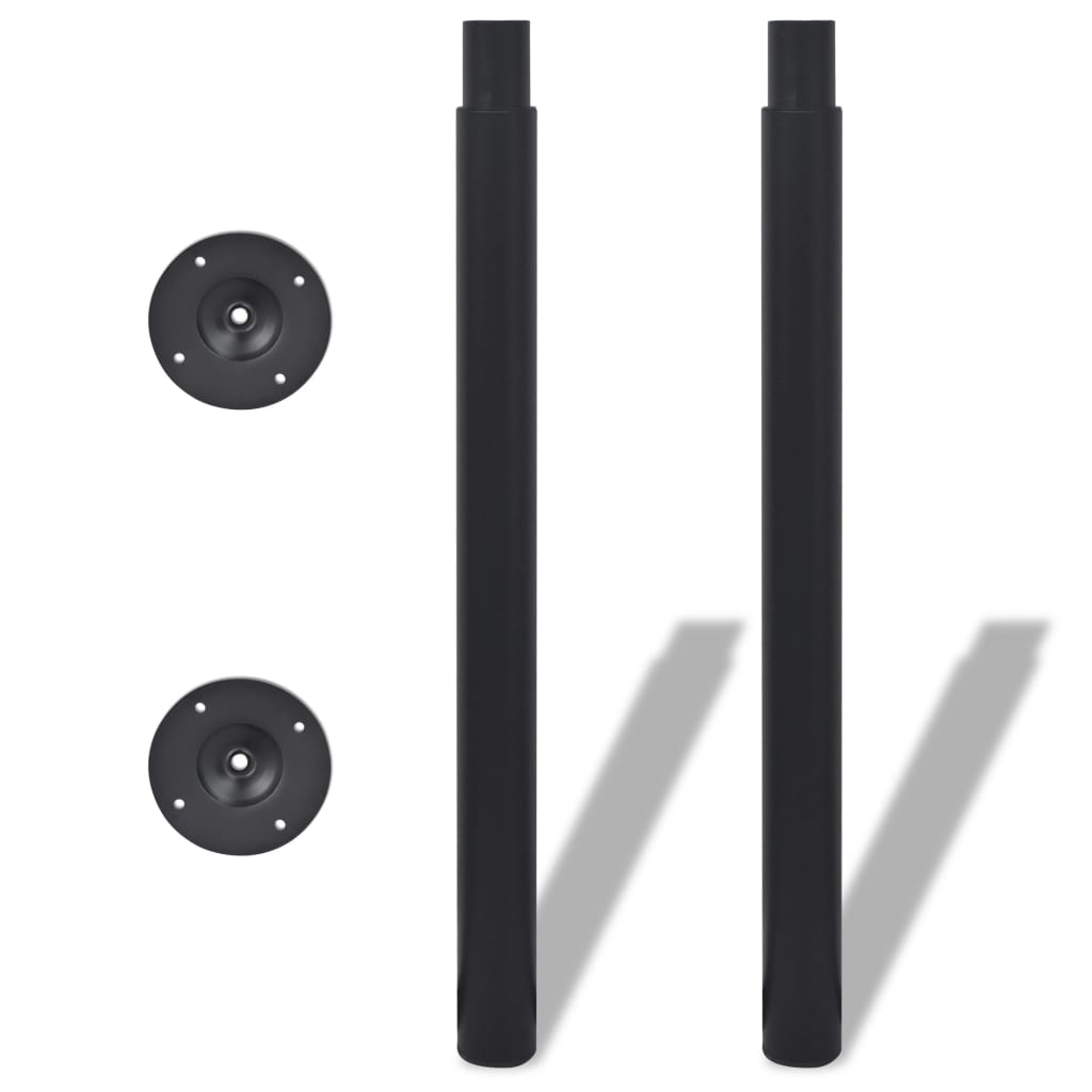 Teleskopisk bordben 2 stk 710 mm-1100 mm