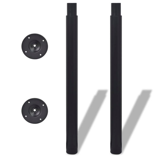 Teleskopisk bordben 2 stk 710 mm-1100 mm