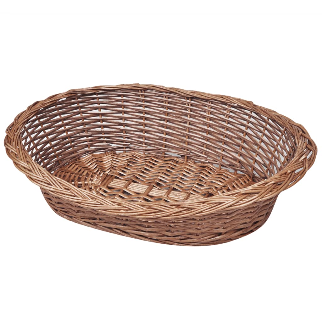 Hundekurv/kjæledyrsseng selje naturlig 50 cm vidaXL