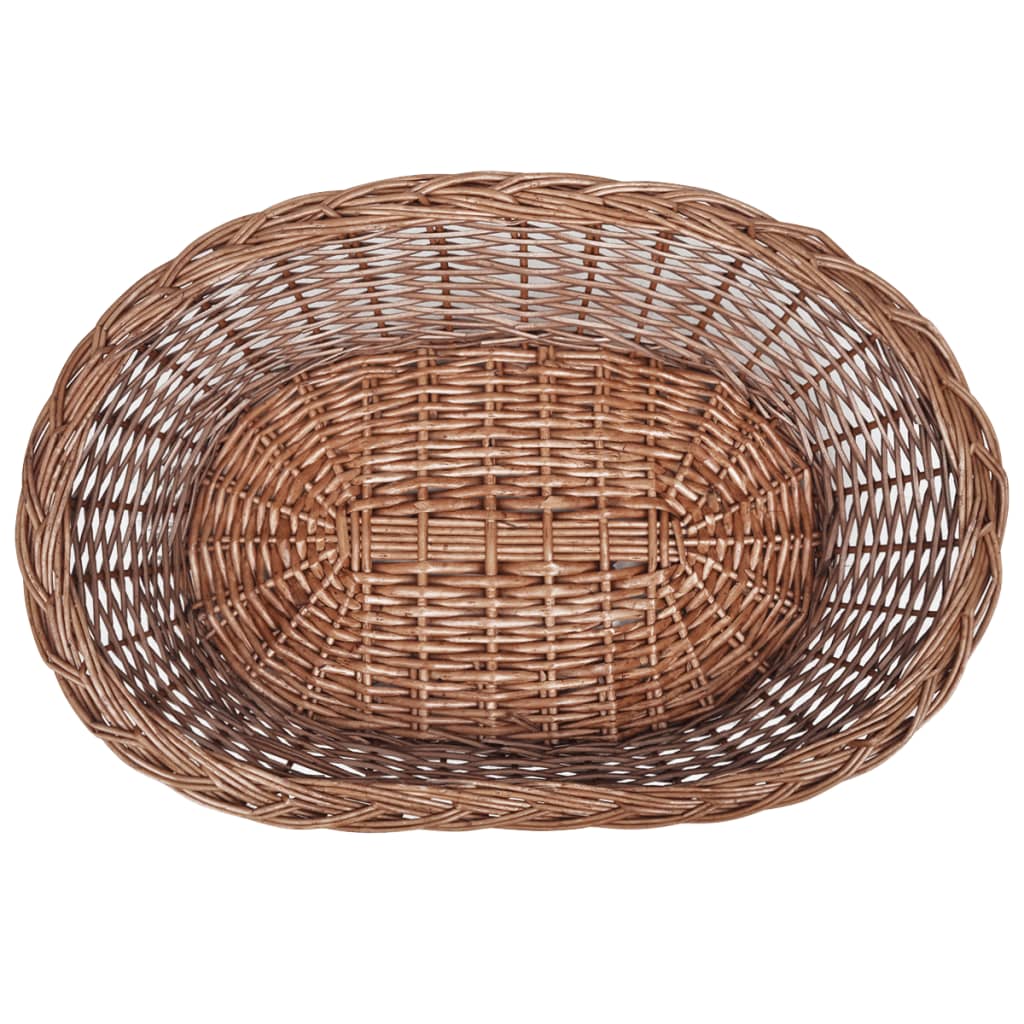 Hundekurv/kjæledyrsseng selje naturlig 50 cm vidaXL