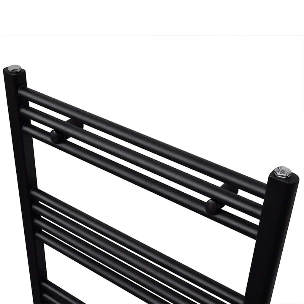 Radiator håndklestativ rett svart 600 x 764 mm