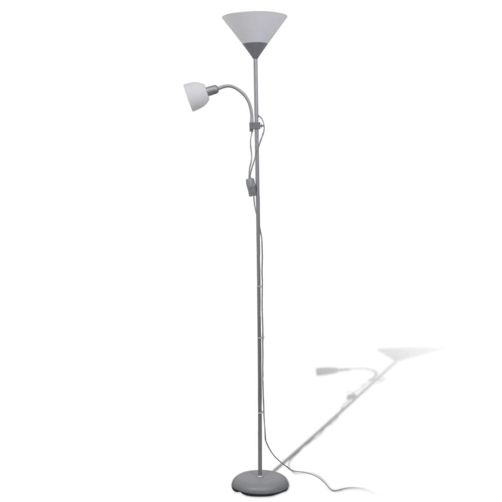Gulvlampe grå vidaXL