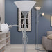Gulvlampe grå vidaXL