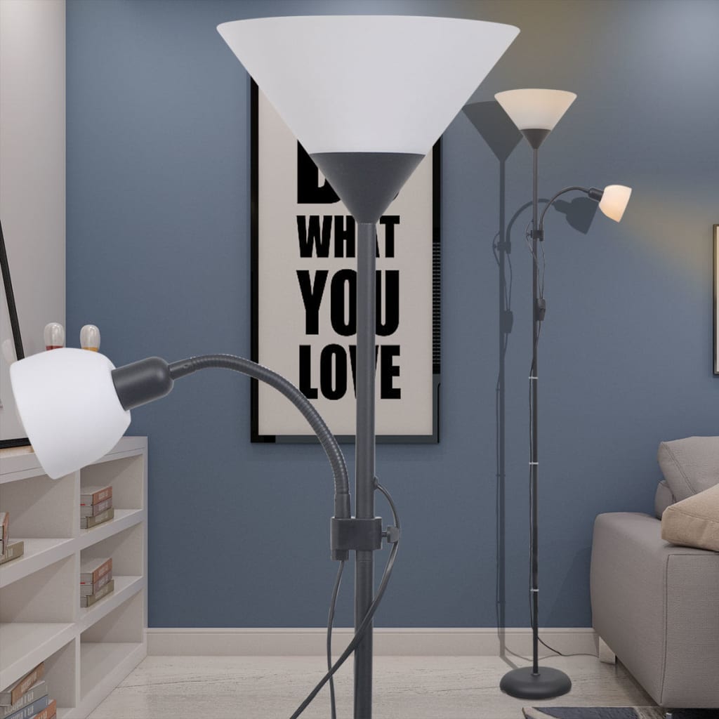Gulvlampe svart vidaXL