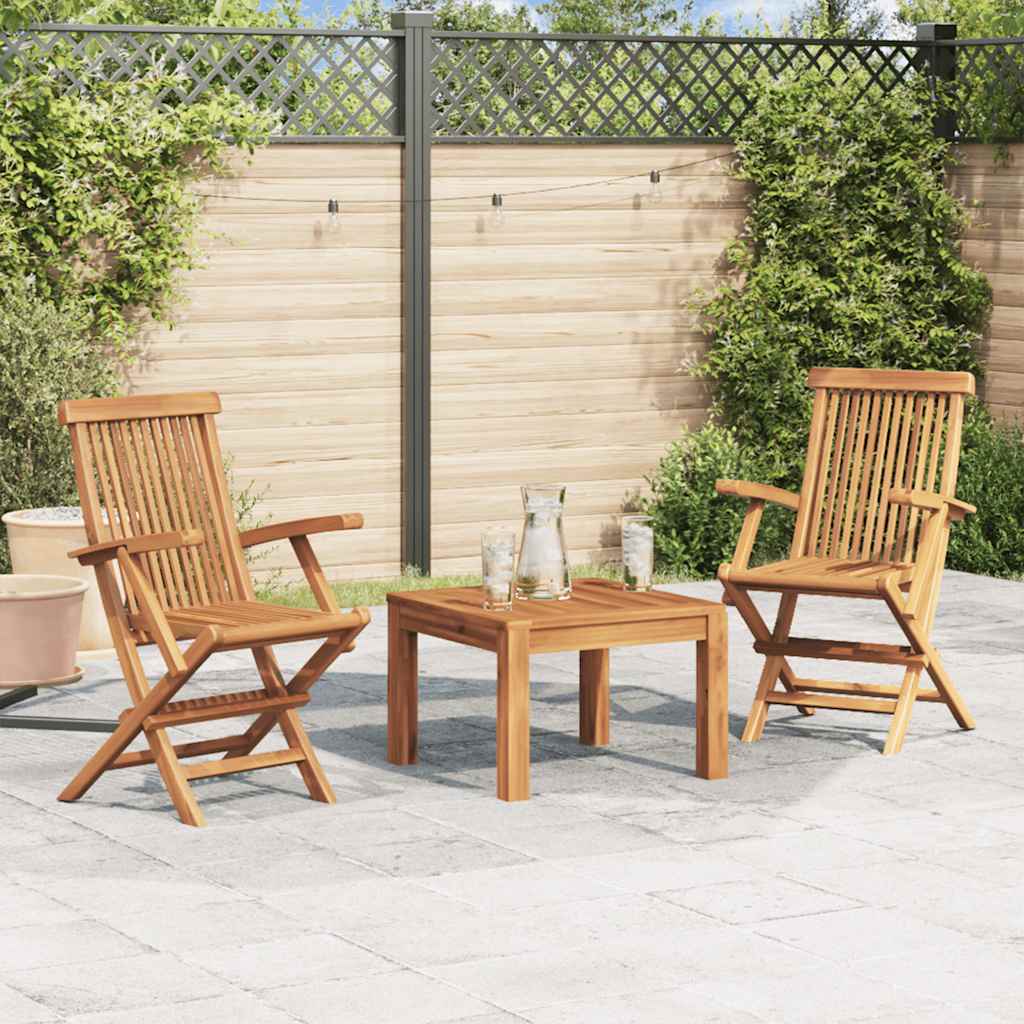 Klappstoler 2 stk heltre teak
