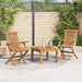 Klappstoler 2 stk heltre teak