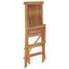 Klappstoler 2 stk heltre teak