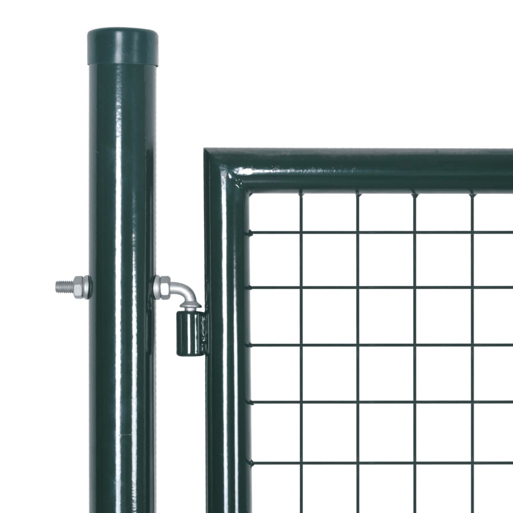 Dobbeldørsgjerdeport 300x150 cm pulverlakkert stål