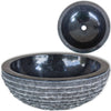 Servant marmor 40 cm svart