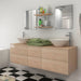 Servant og baderomsmøbler 7 deler beige