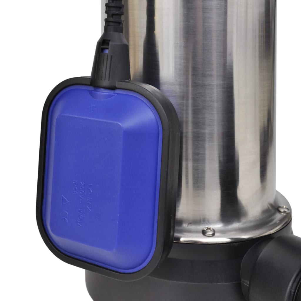Nedsenkbar pumpe for skittent vann 1100 W 16500 l/t vidaXL
