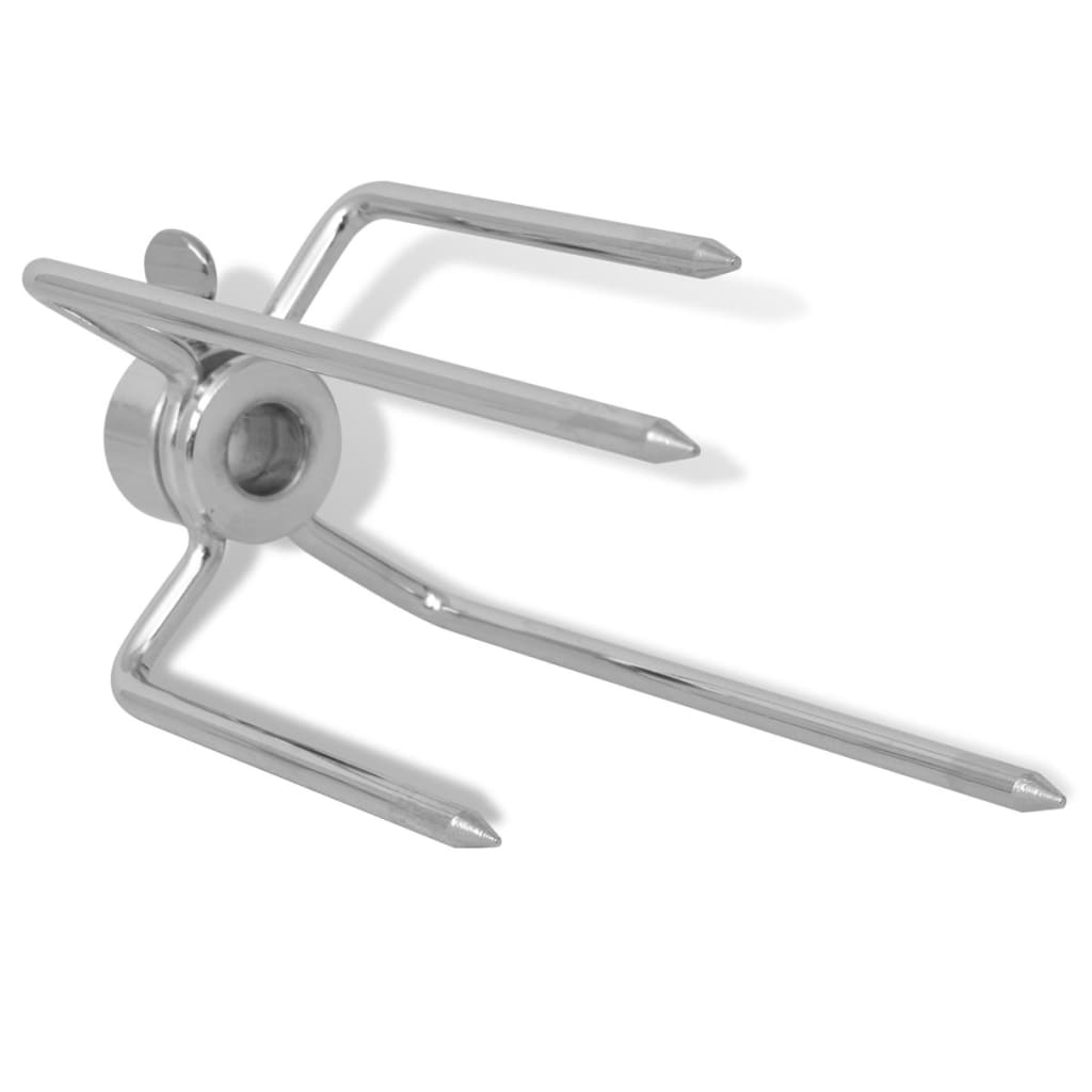 42251 vidaXL BBQ Rotisserie Grillgafler 2 stk Stål vidaXL