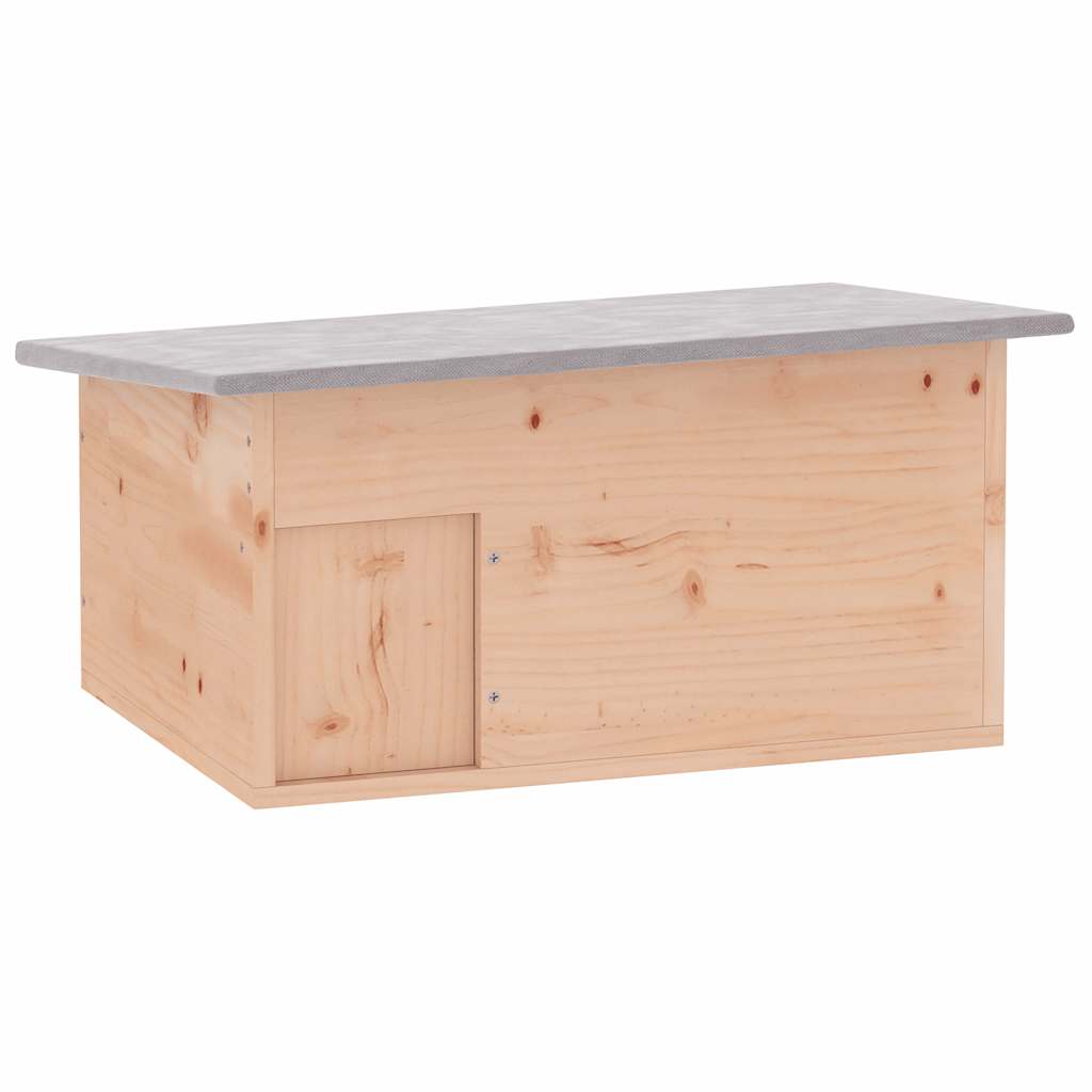 Pinnsvinhus 45x33x22 cm Tre vidaXL