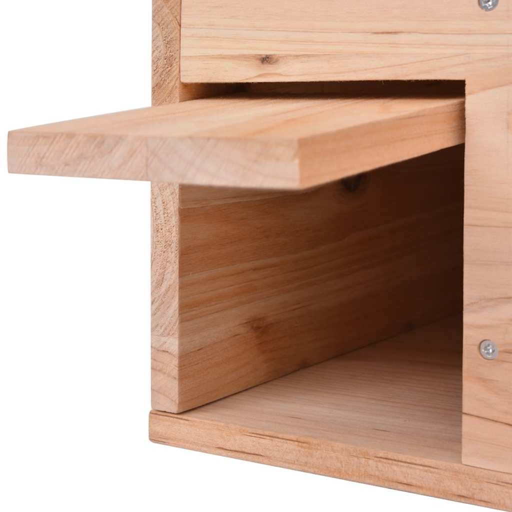 Pinnsvinhus 45x33x22 cm Tre vidaXL