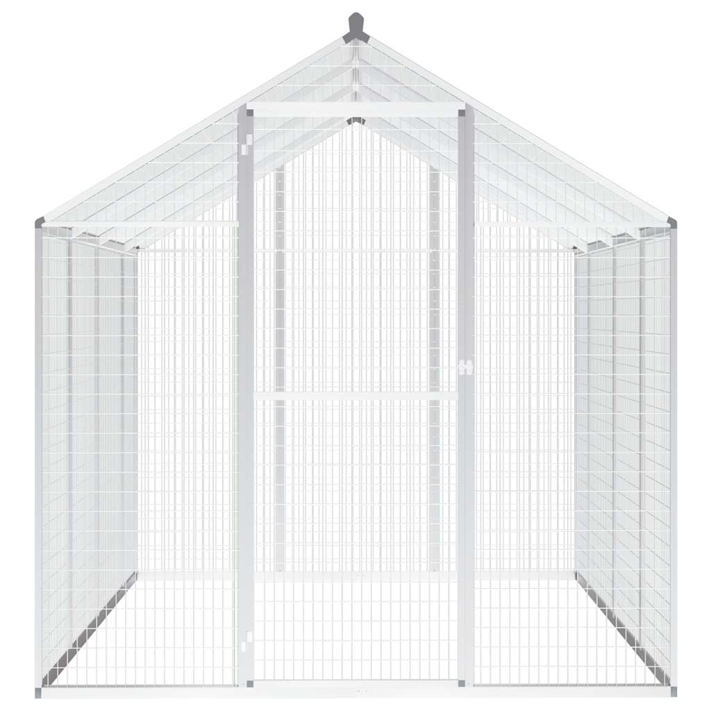 Utendørs fuglebur aluminium 178x242x192 cm