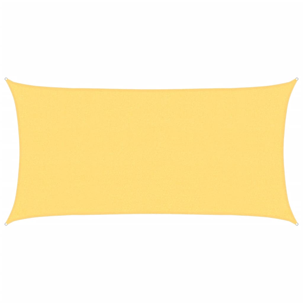 Solseil HDPE Rektangulært 2x4 m Beige