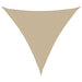 Solseil oxfordstoff trekantet 5x5x5 m beige vidaXL