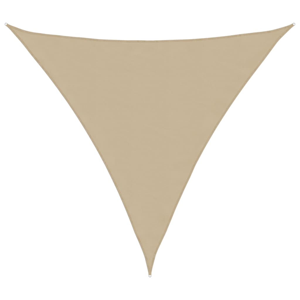 Solseil oxfordstoff trekantet 5x5x5 m beige vidaXL