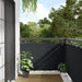 Balkongskjerm Oxfordstoff 90x400 cm Antrasitt
