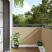 Balkongskjerm Oxfordstoff 90x600 cm Beige