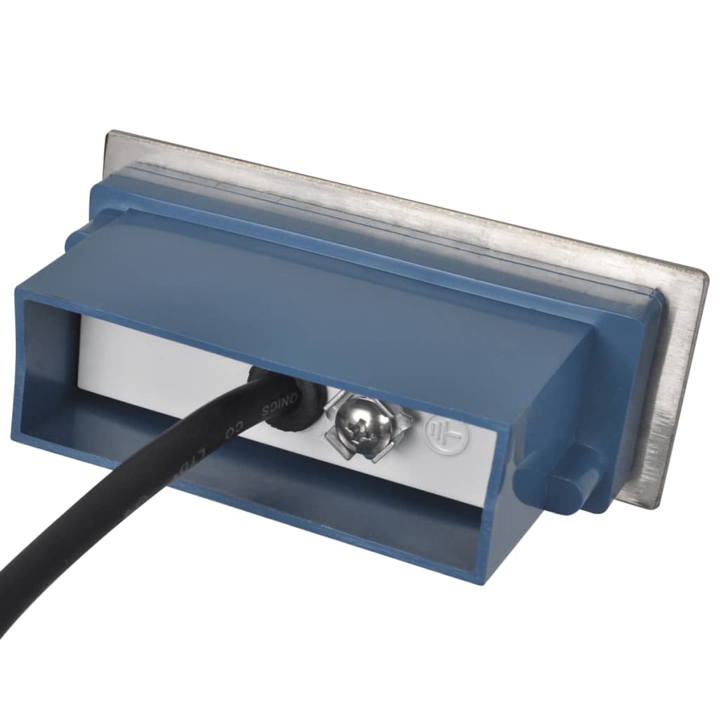 Innfelte LED-trappelys 6 stk 44x111x56 mm