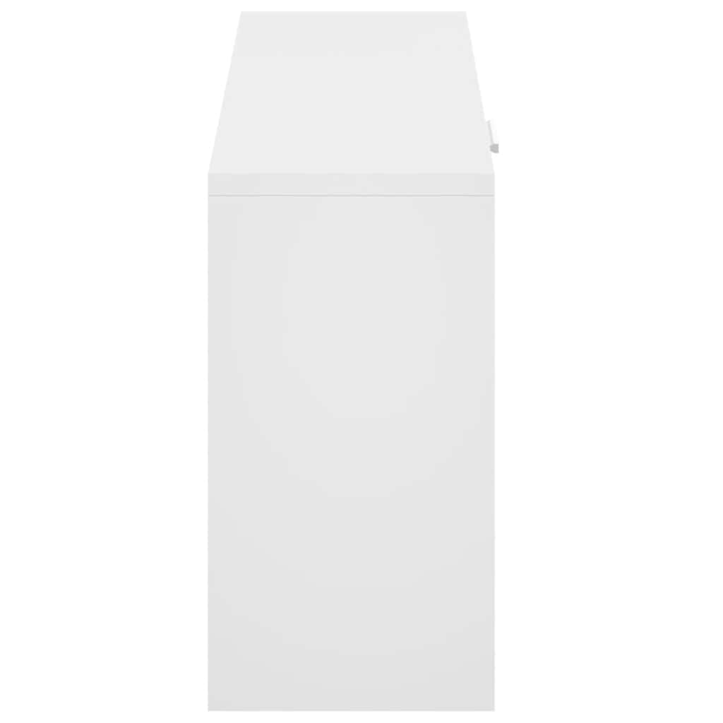 Skooppbevaringsbenk Hvit 80x24x45 cm