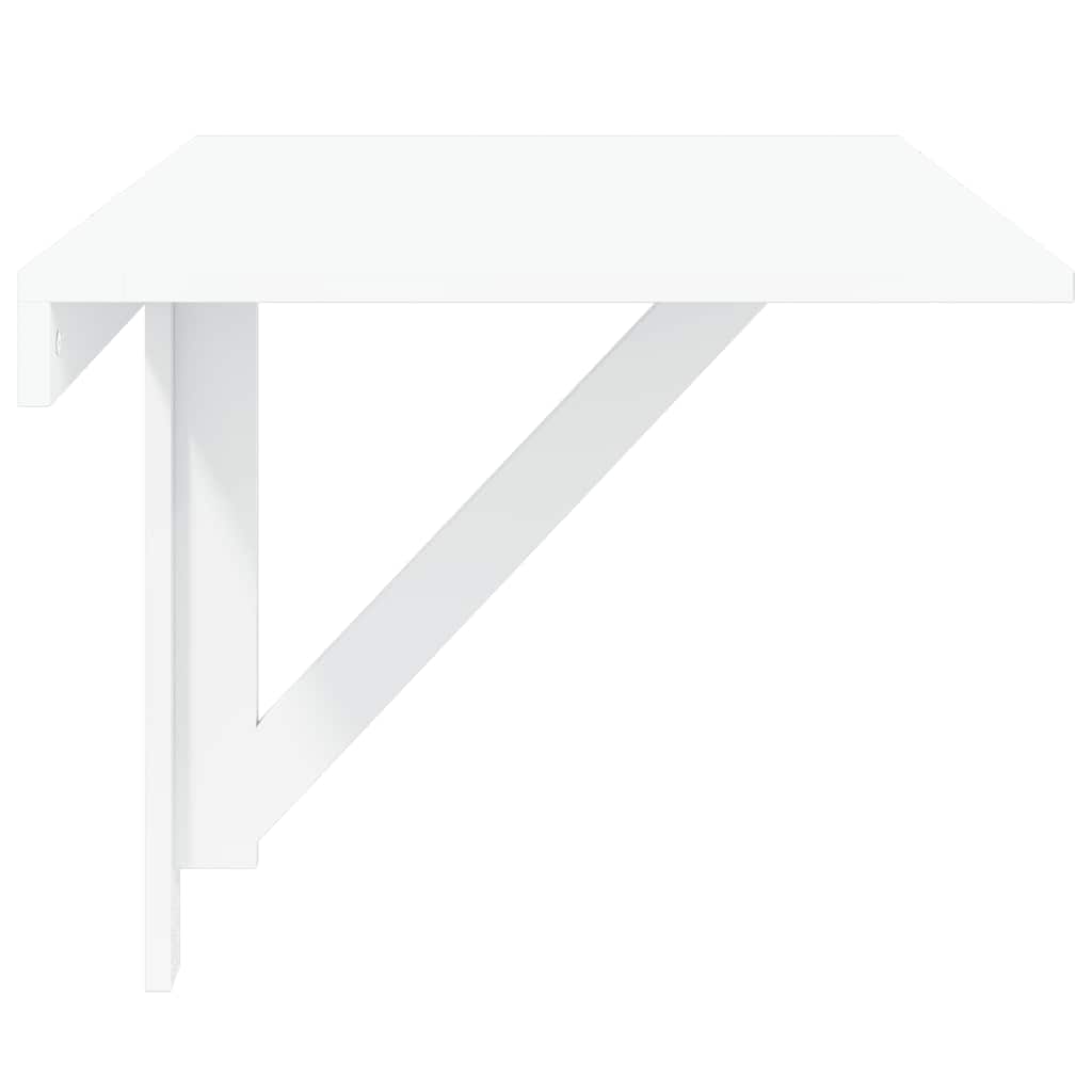 Sammenleggbart veggbord hvit 100x60 cm