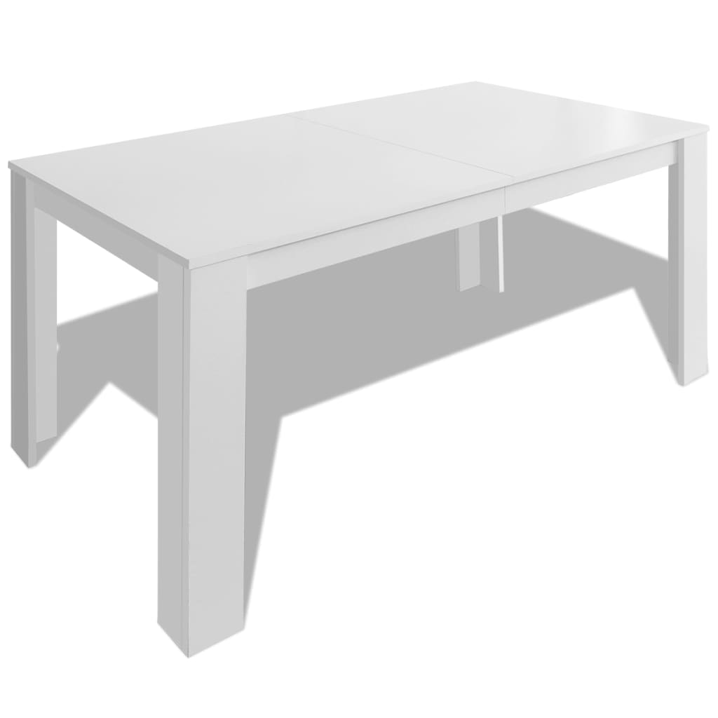 Spisebord 140x80x75 cm hvit