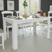 Spisebord 140x80x75 cm hvit