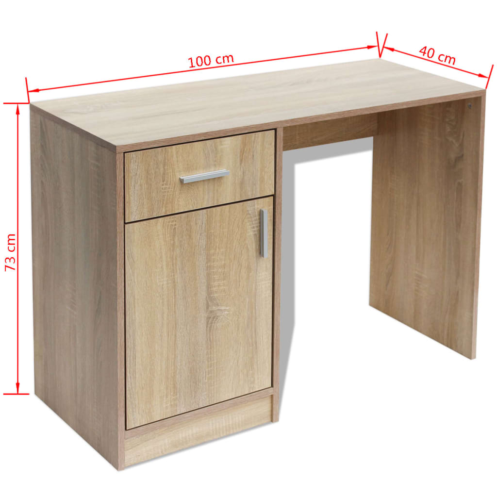 Skooppbevaringsbenk Eik 80x24x45 cm