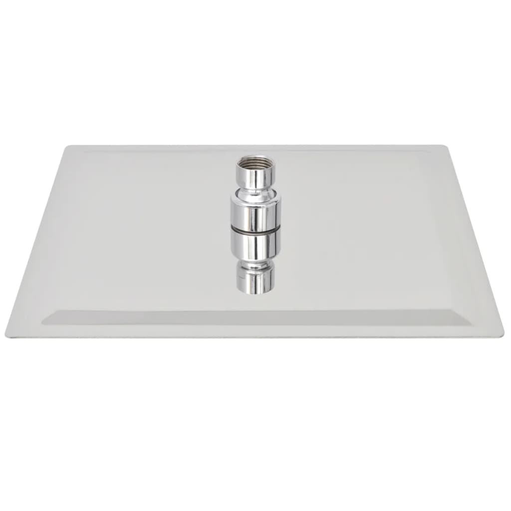 Regndusjhode rustfritt stål 25x25 cm firkantet