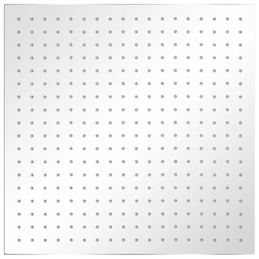 Regndusjhode rustfritt stål 50x50 cm firkantet