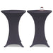 Elastisk Bordduk 2 stk 60 cm Antrasitt