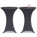 Elastisk Bordduk 2 stk 70 cm Antrasitt