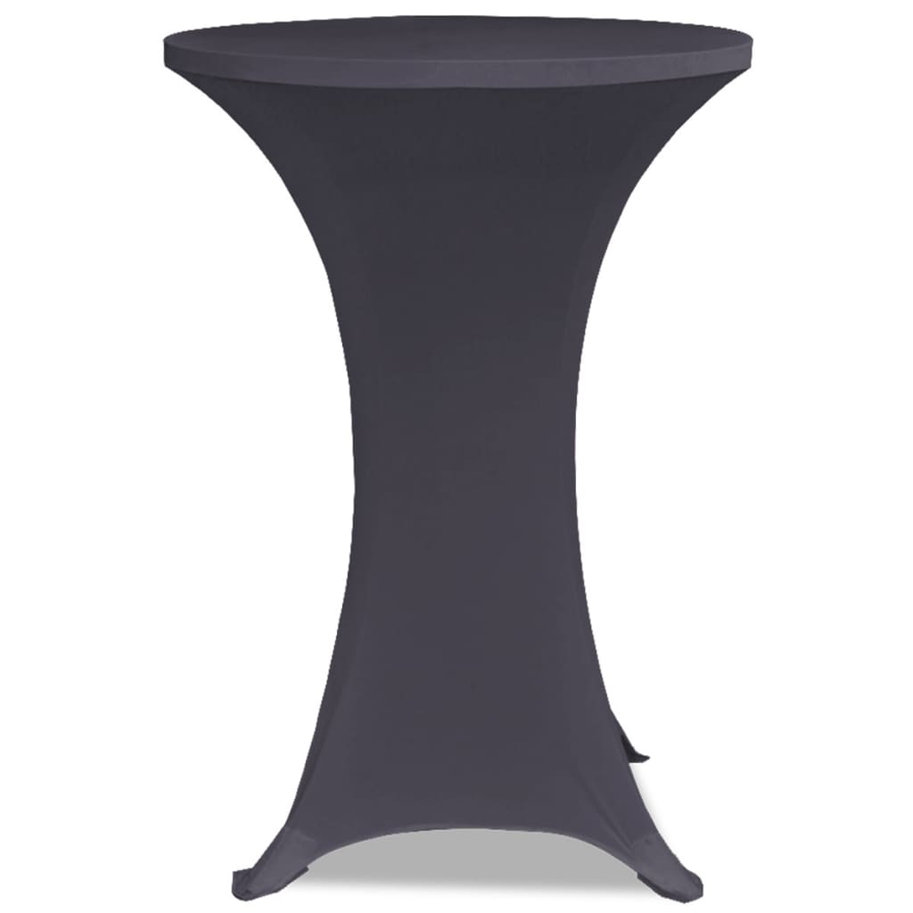Elastisk Bordduk 2 stk 80 cm Antrasitt