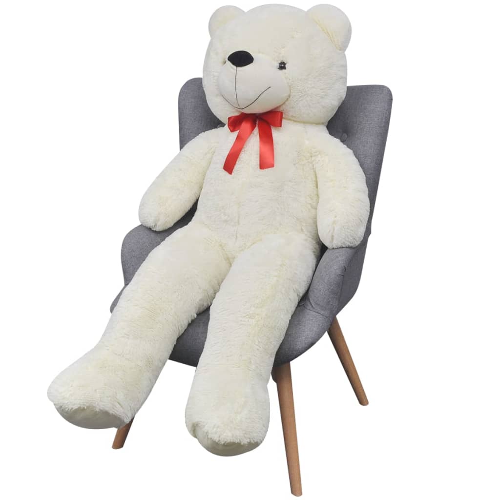 Plysjbamse hvit 242 cm
