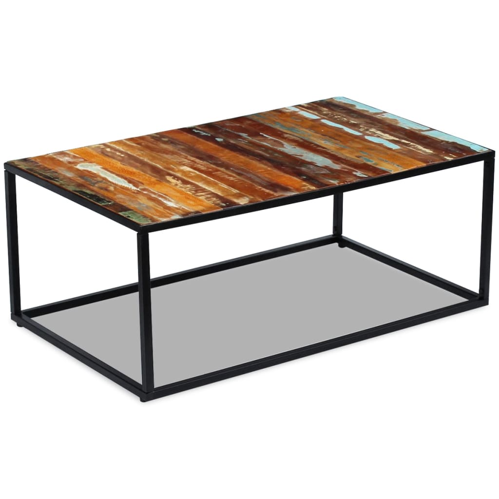 Salongbord gjenvunnet heltre 100x60x40 cm vidaXL