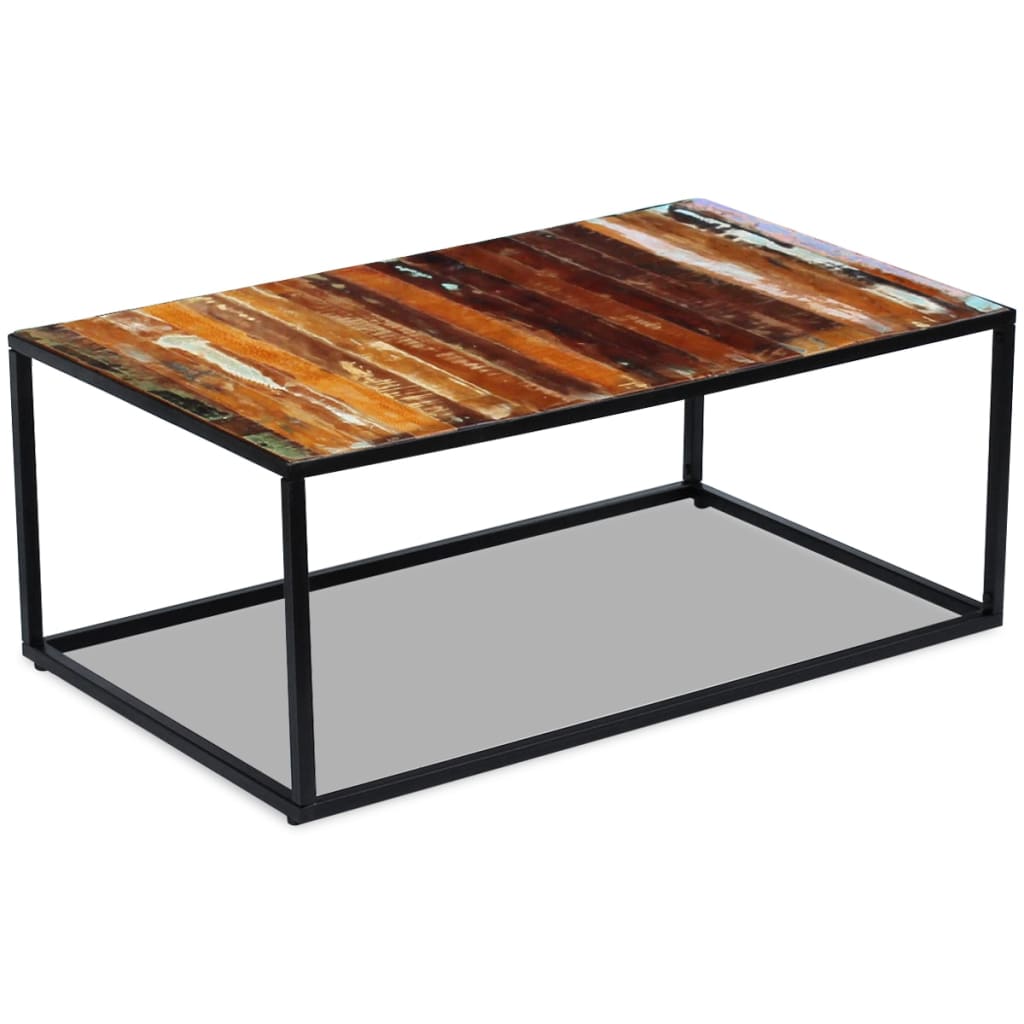 Salongbord gjenvunnet heltre 100x60x40 cm vidaXL