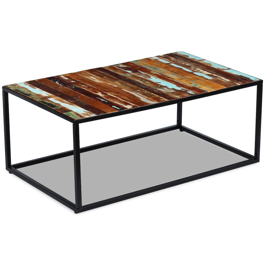 Salongbord gjenvunnet heltre 100x60x40 cm vidaXL