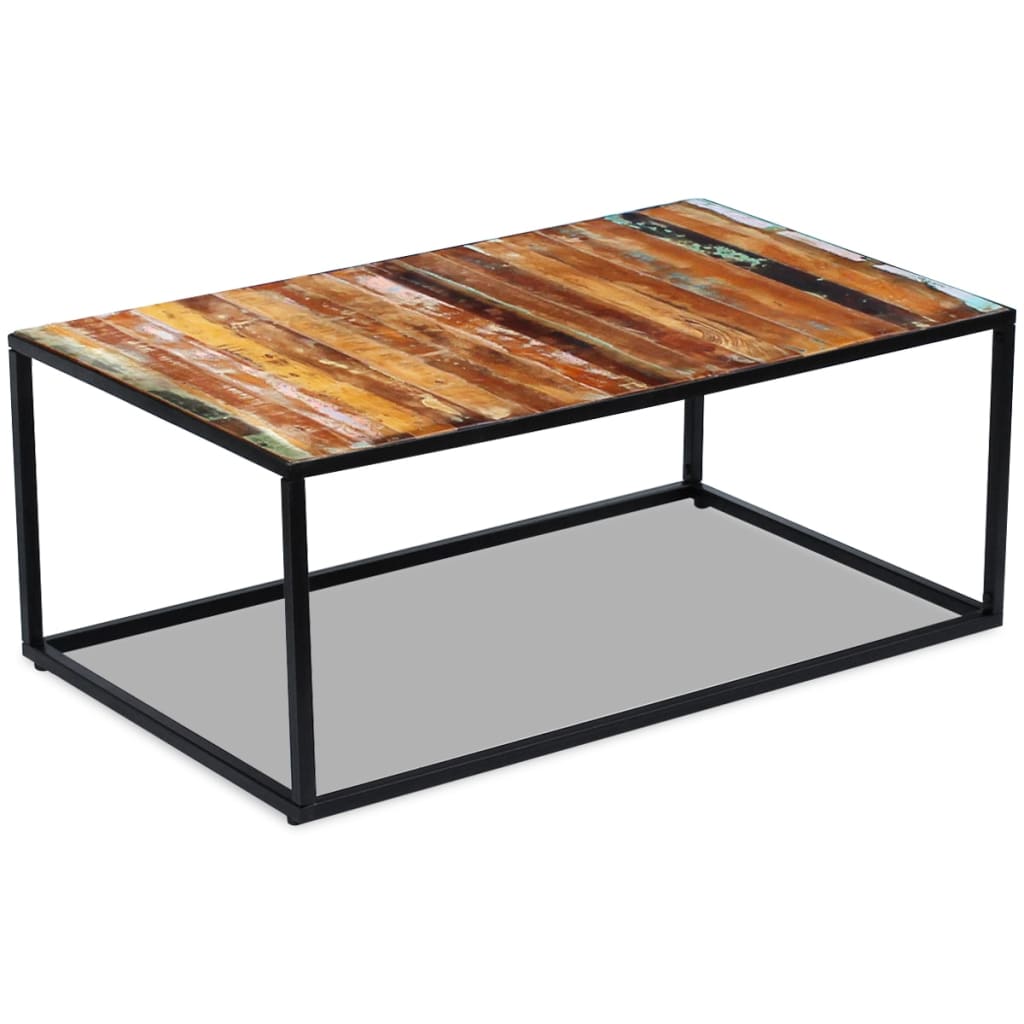 Salongbord gjenvunnet heltre 100x60x40 cm vidaXL