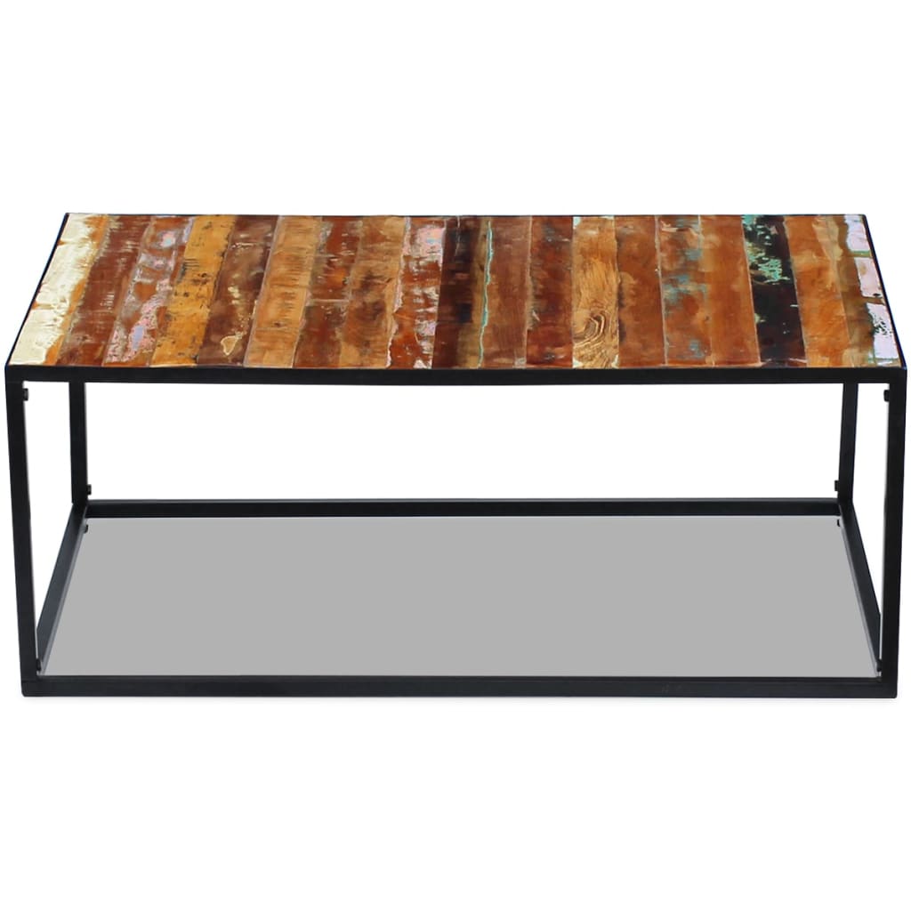 Salongbord gjenvunnet heltre 100x60x40 cm vidaXL