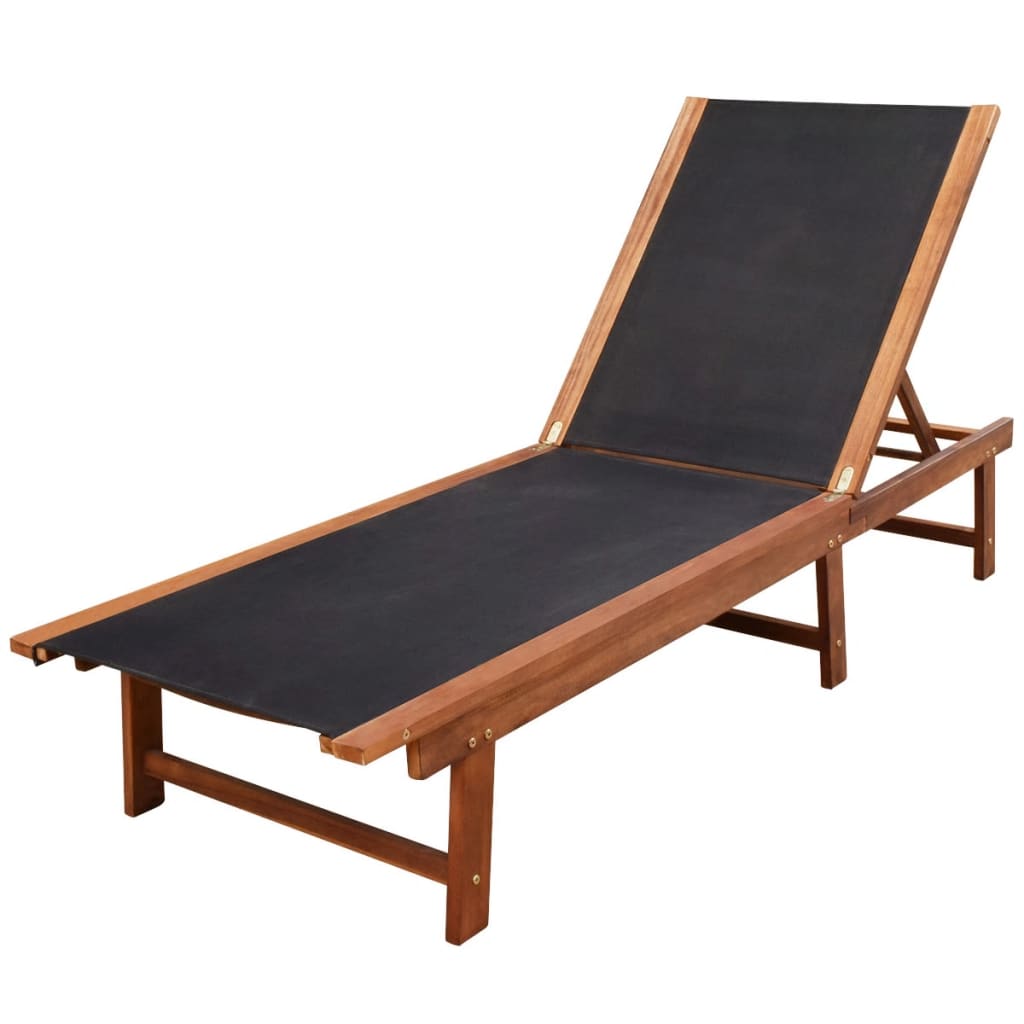 Solsenger 2 stk med bord heltre akasie og textilene