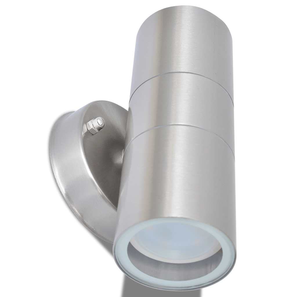 Utendørs LED Vegglamper 2 stk Rustfritt stål Oppover/Nedover
