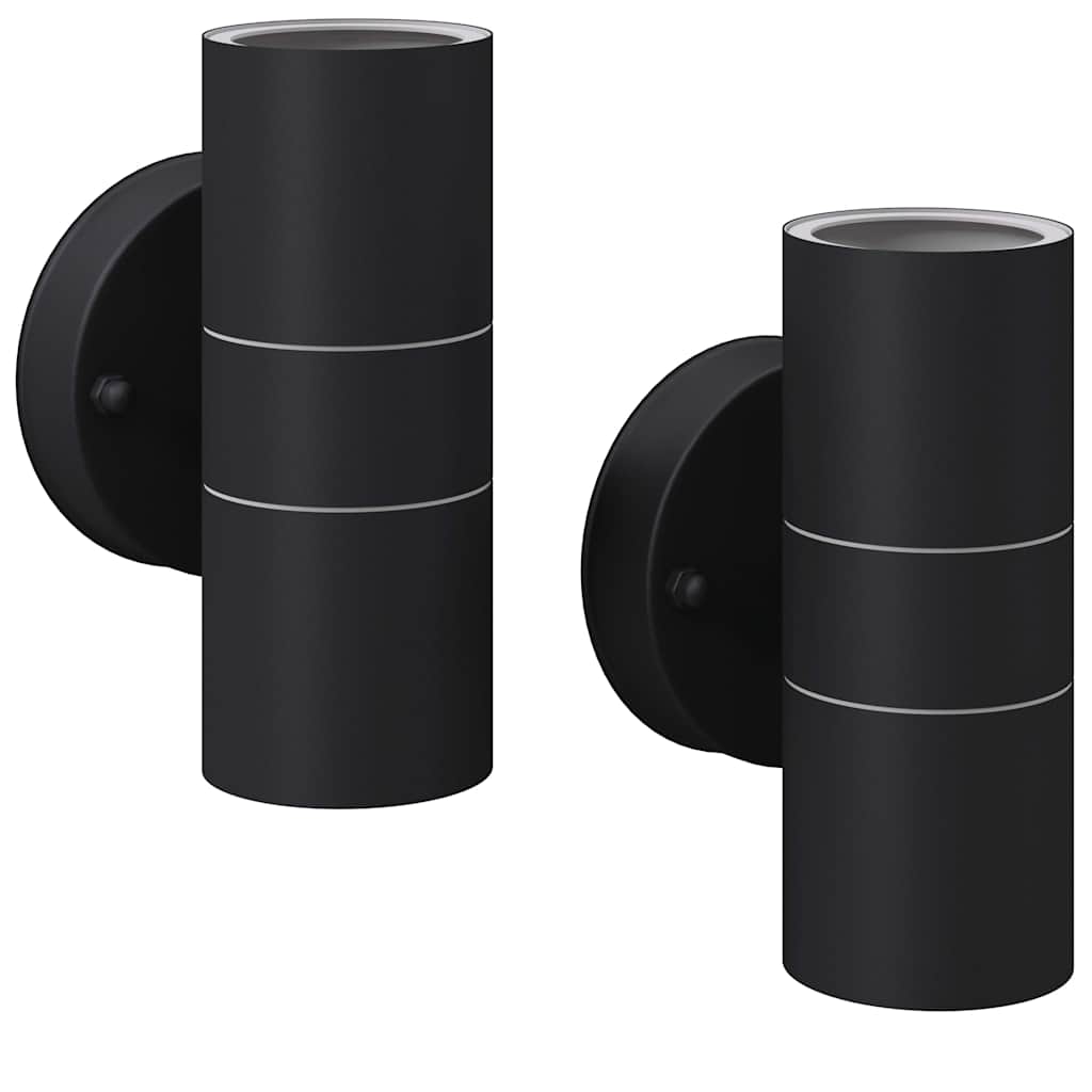 Utendørs LED Vegglamper 2 stk Rustfritt stål Oppover/Nedover