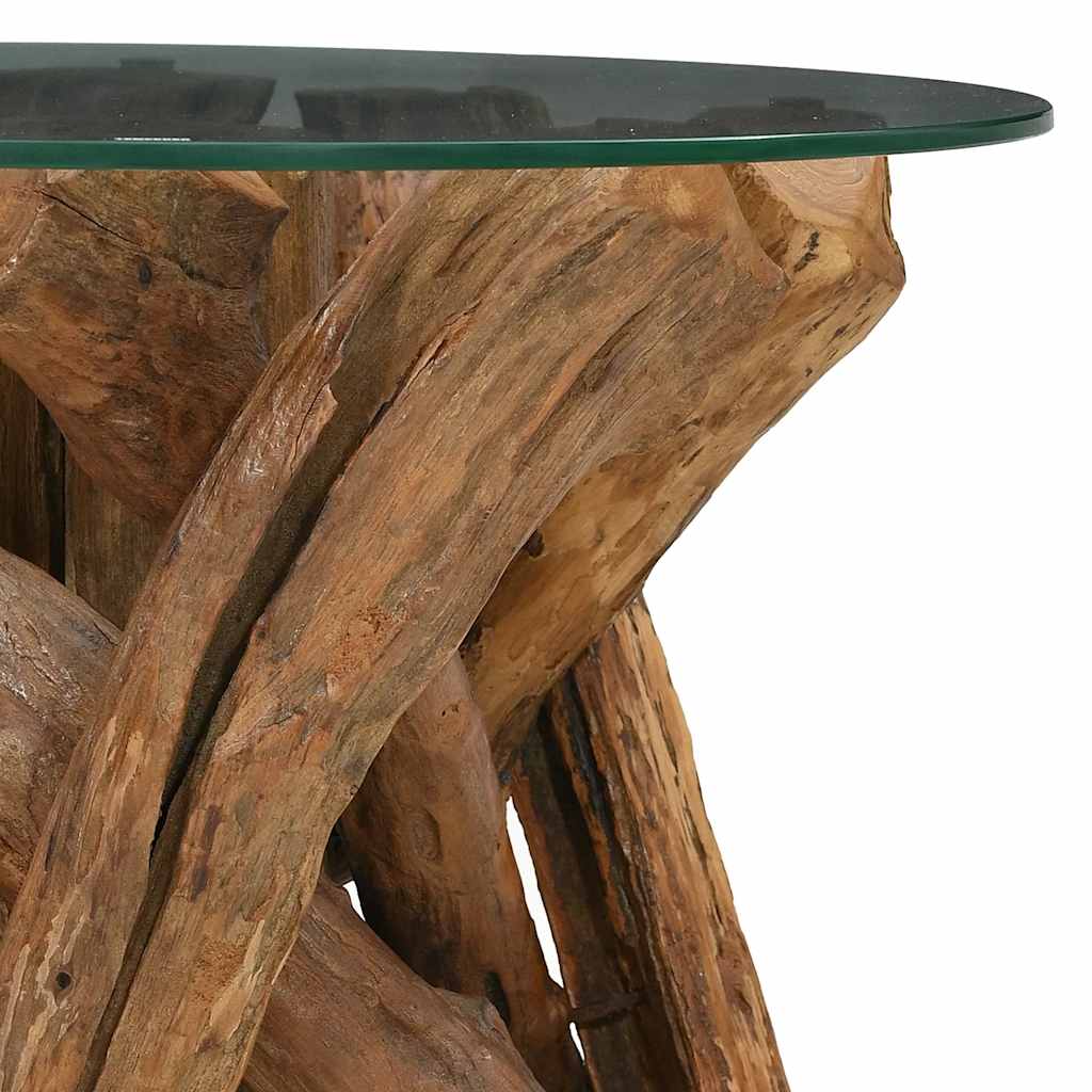 Salongbord heltre teak drivved 60 cm vidaXL