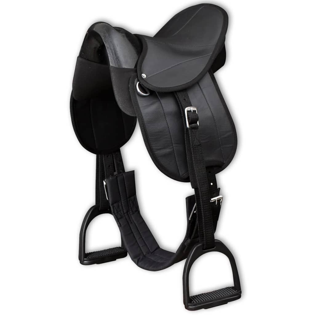 Ponni Ridesalsett 10" Svart